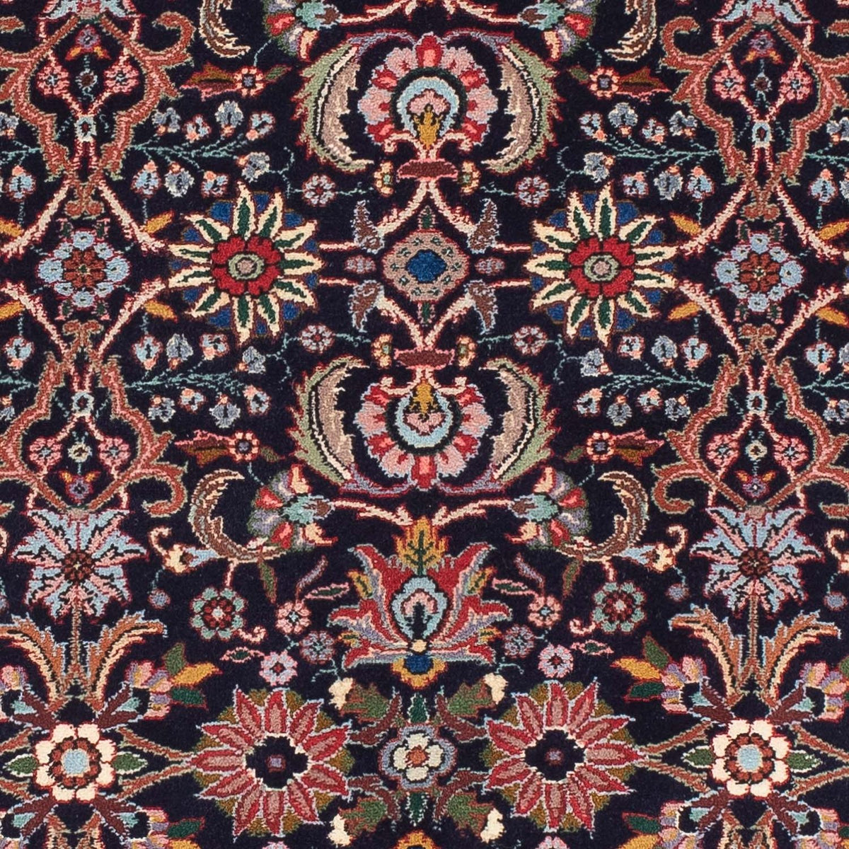 Alfombra de pasillo Alfombra persa - Bidjar - 210 x 74 cm - azul oscuro