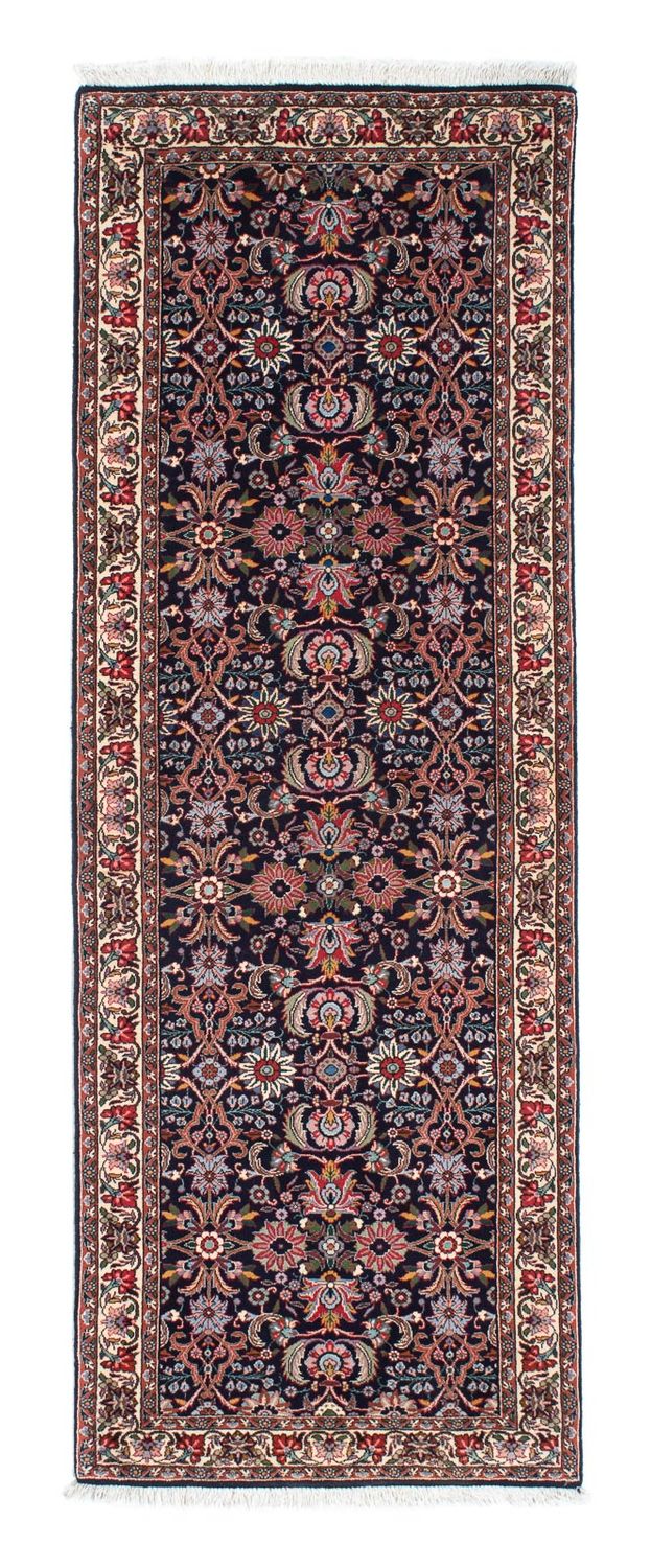 Alfombra de pasillo Alfombra persa - Bidjar - 210 x 74 cm - azul oscuro