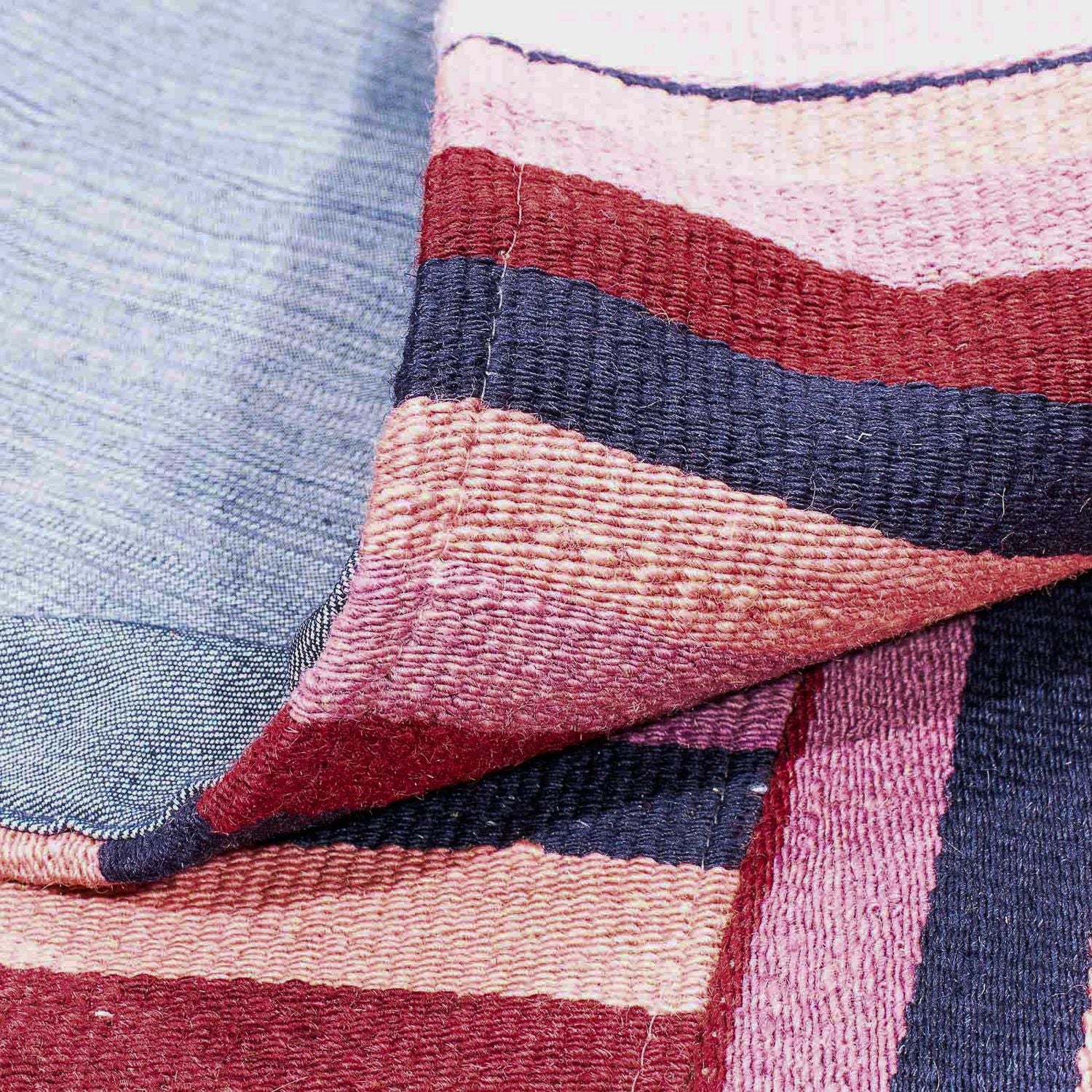 Alfombra de patchwork - 298 x 155 cm - púrpura