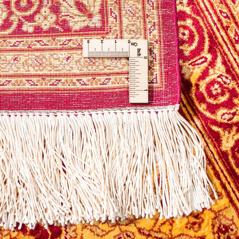 Alfombra persa - Ghom - 147 x 102 cm - rojo oscuro
