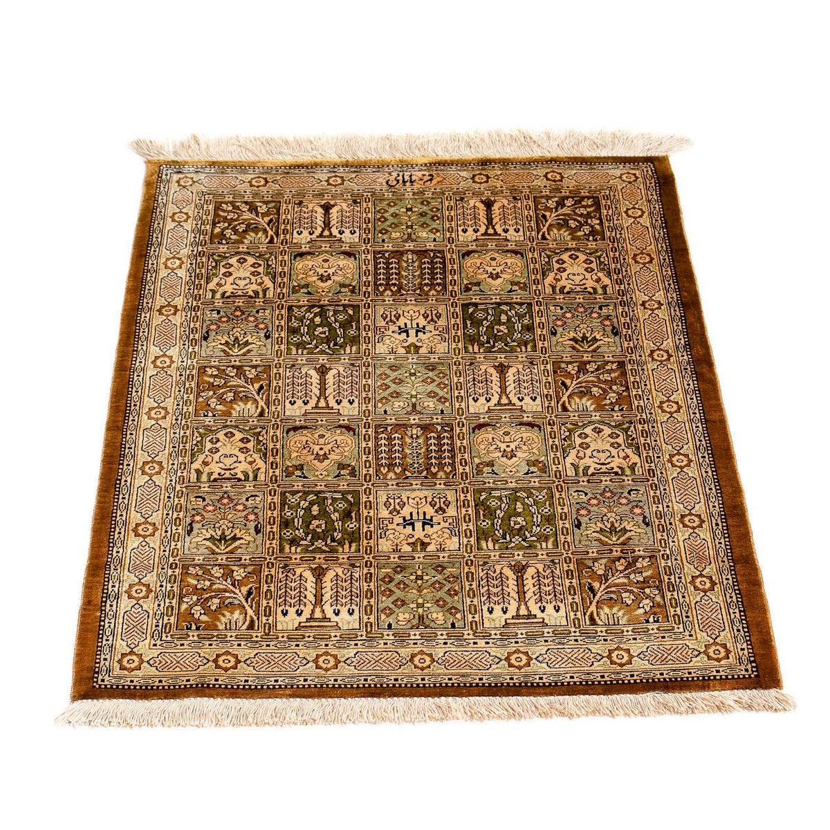 Alfombra persa - Ghom - 77 x 56 cm - multicolor