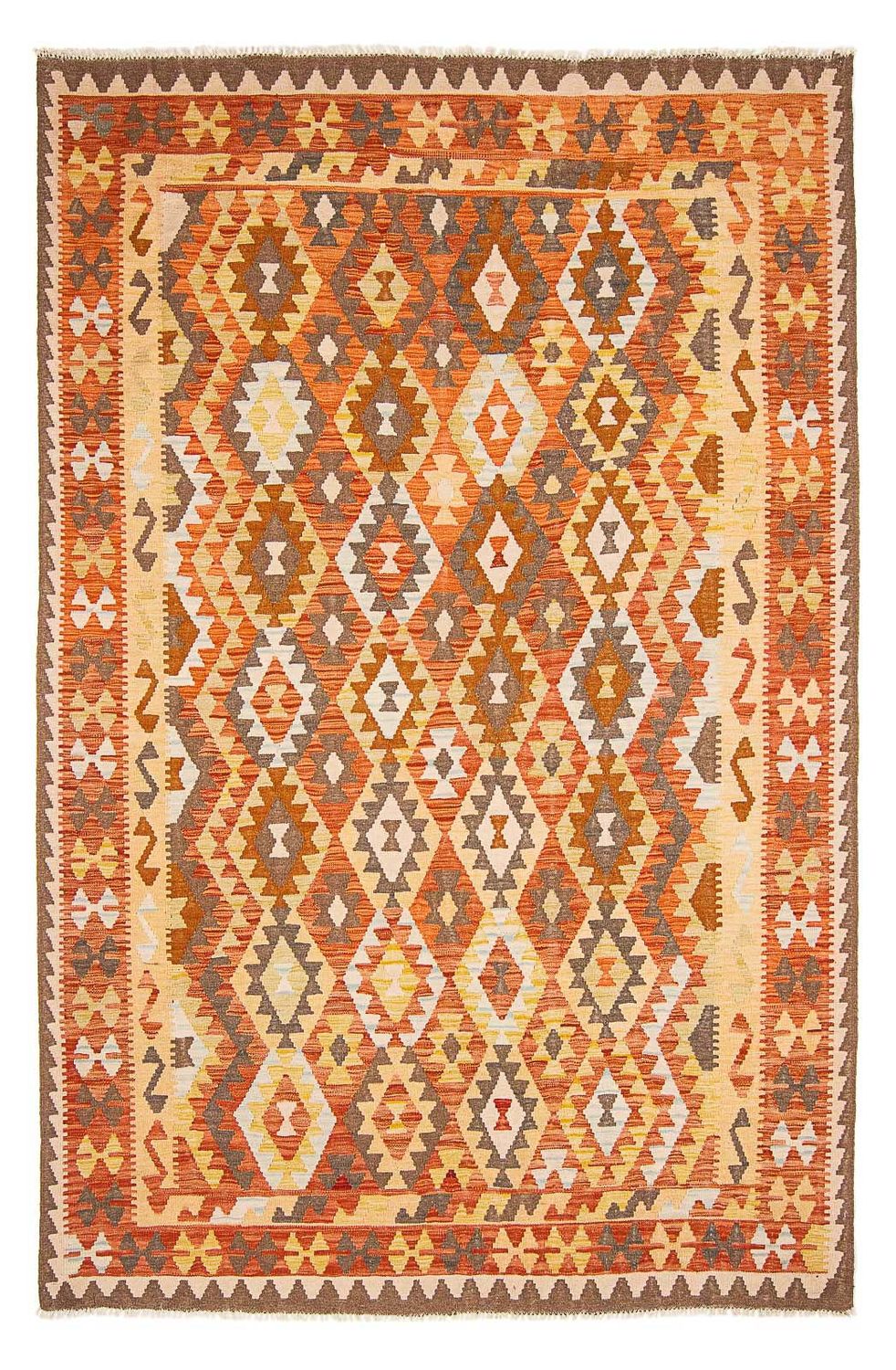 Alfombra Kelim - Splash - 292 x 200 cm - multicolor