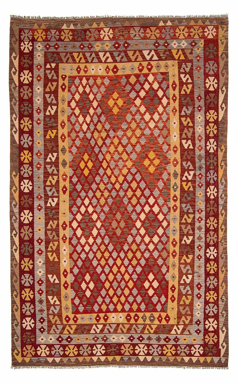 Alfombra Kelim - Splash - 304 x 204 cm - multicolor