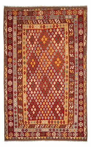 Alfombra Kelim - Splash - 304 x 204 cm - multicolor