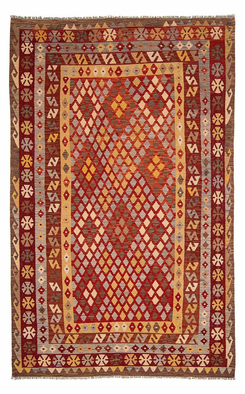 Alfombra Kelim - Splash - 304 x 204 cm - multicolor