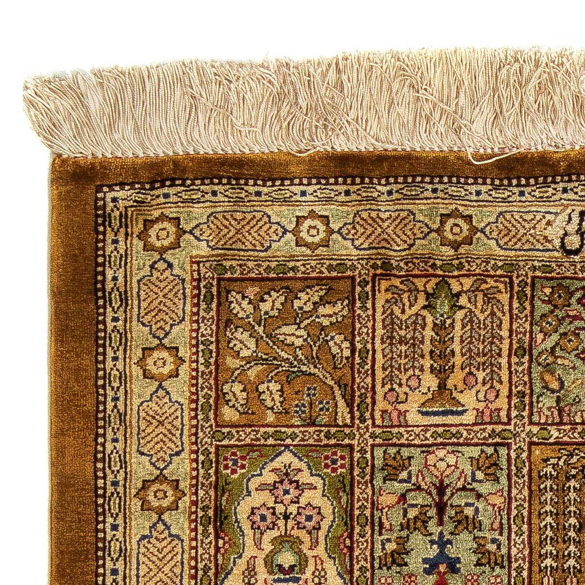 Alfombra persa - Ghom - 75 x 58 cm - multicolor