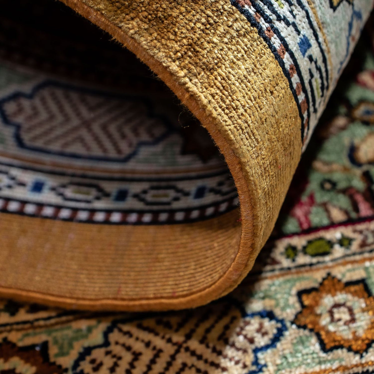 Alfombra persa - Ghom - 75 x 58 cm - multicolor