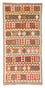 Alfombra de pasillo Alfombra Kelim - Oriental - 200 x 92 cm - marrón claro