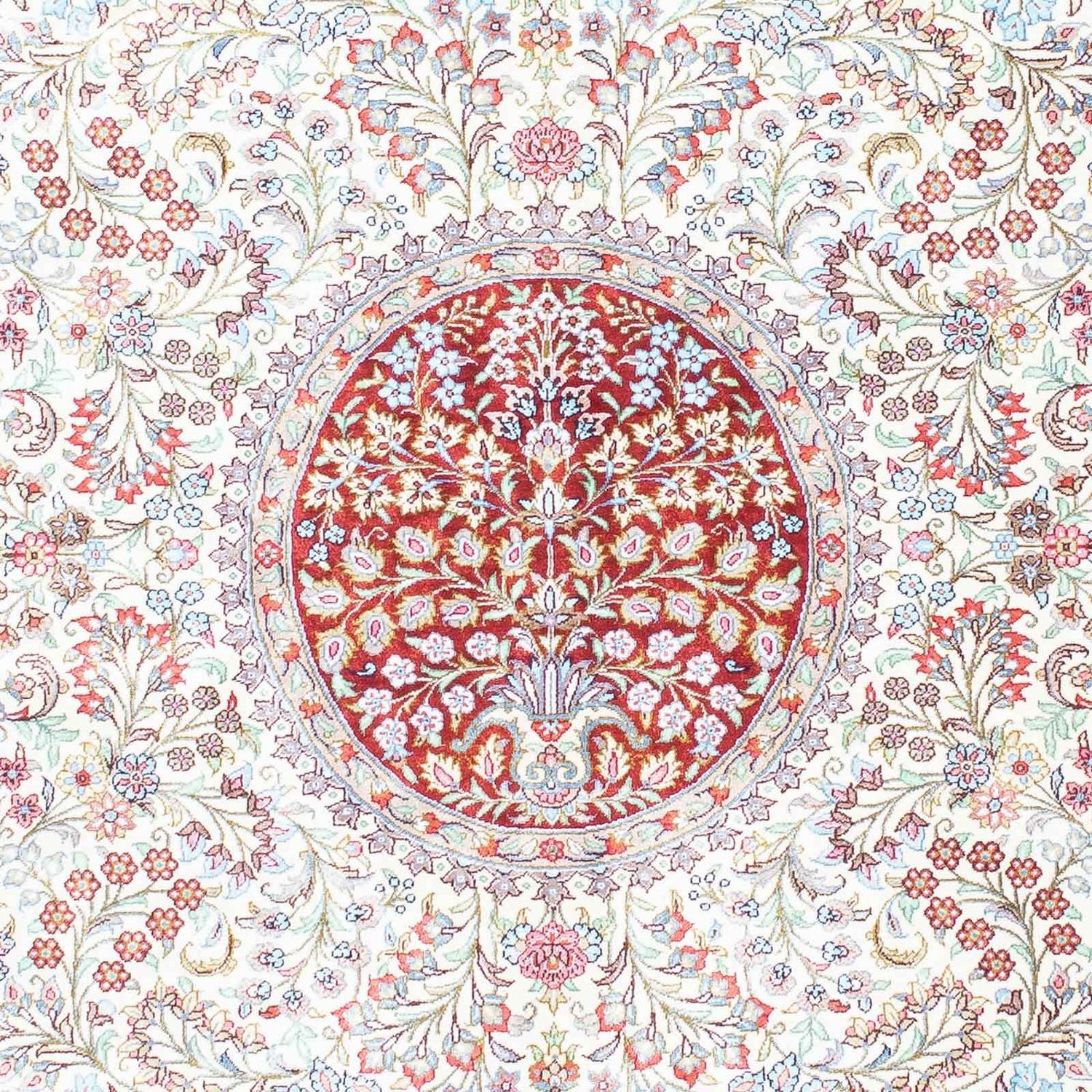 Alfombra persa - Ghom - 158 x 103 cm - beige