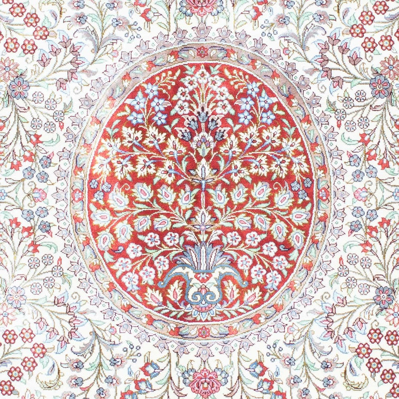 Alfombra persa - Ghom - 159 x 102 cm - rojo