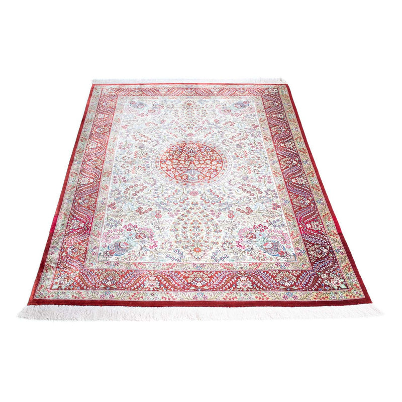 Alfombra persa - Ghom - 159 x 102 cm - rojo
