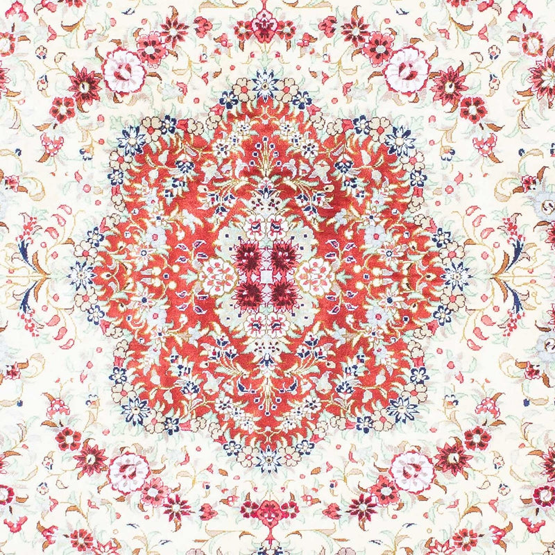 Alfombra persa - Ghom - 155 x 102 cm - beige