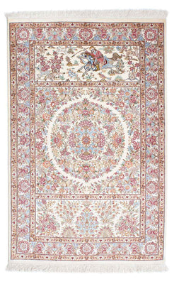 Alfombra persa - Ghom - 157 x 100 cm - beige