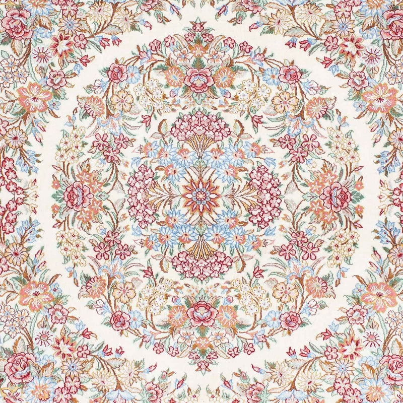 Alfombra persa - Ghom - 157 x 100 cm - beige