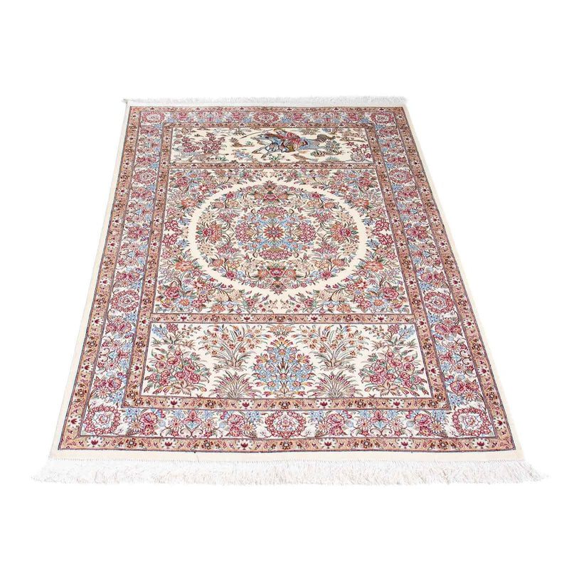 Alfombra persa - Ghom - 157 x 100 cm - beige