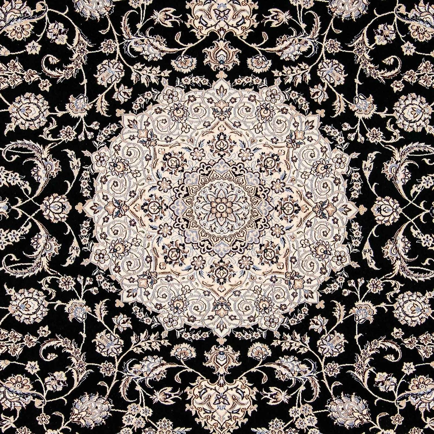 Alfombra Persa - Nain - Prima - 304 x 215 cm - azul oscuro