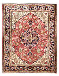 Alfombra Persa - Tabriz - Real - 195 x 150 cm - rojo