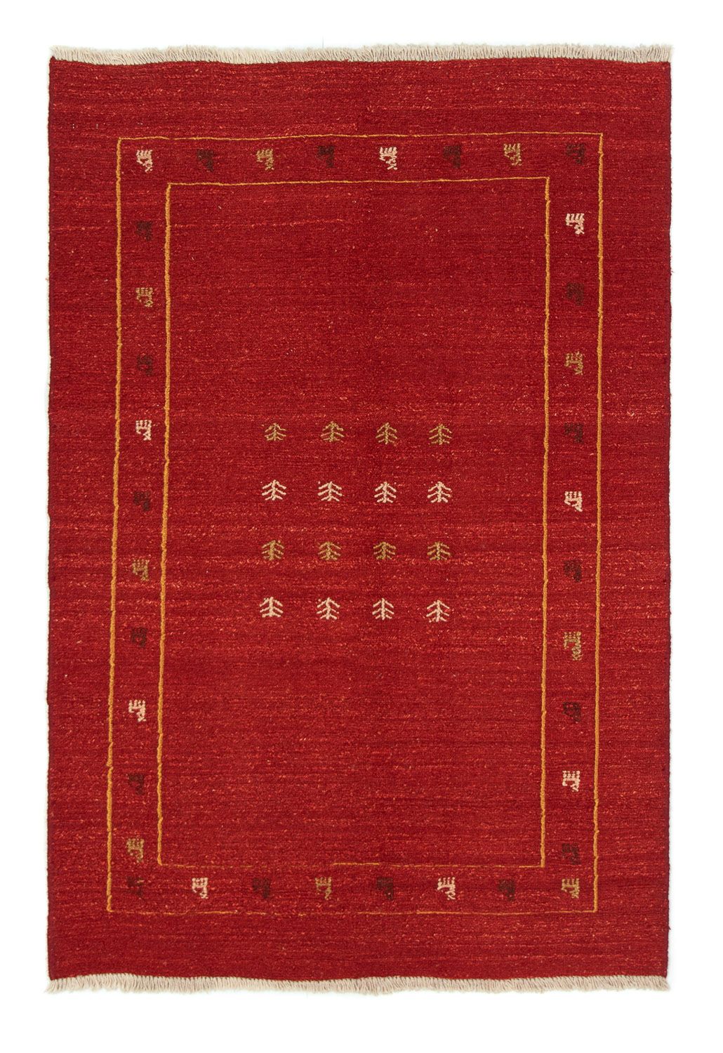 Alfombra Gabbeh - Persa - 178 x 120 cm - rojo