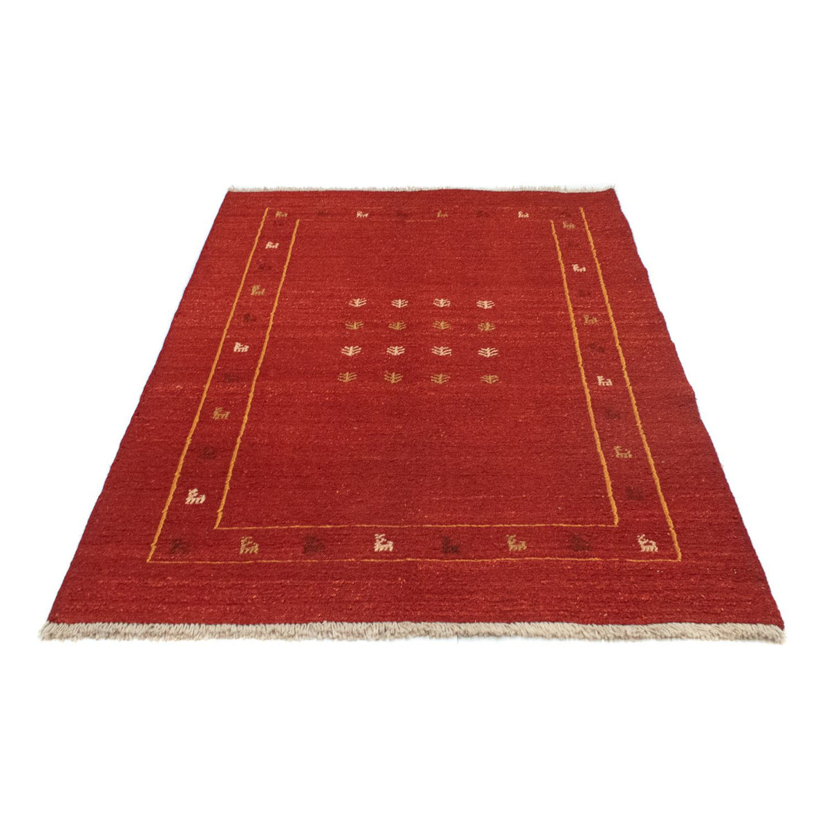 Alfombra Gabbeh - Persa - 178 x 120 cm - rojo