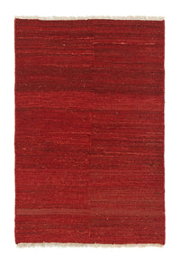 Alfombra Gabbeh - Persa - 140 x 92 cm - rojo