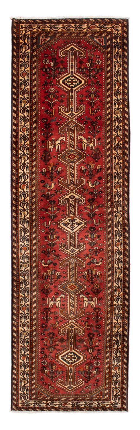 Alfombra de pasillo Alfombra persa - Nómada - 393 x 115 cm - rojo claro
