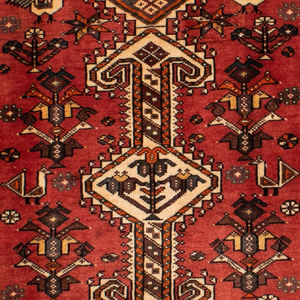 Alfombra de pasillo Alfombra persa - Nómada - 393 x 115 cm - rojo claro