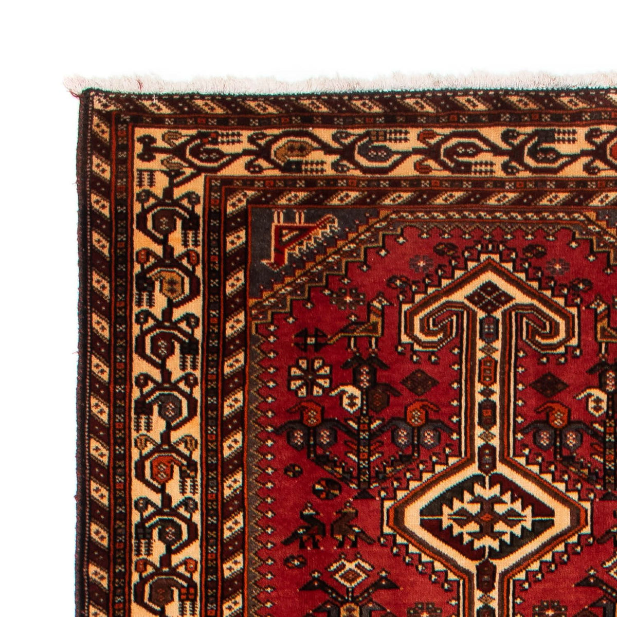 Alfombra de pasillo Alfombra persa - Nómada - 393 x 115 cm - rojo claro