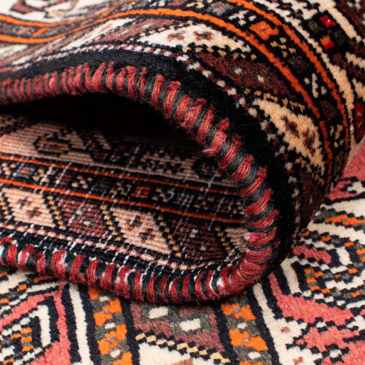 Alfombra de pasillo Alfombra persa - Nómada - 393 x 115 cm - rojo claro