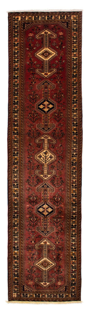 Alfombra de pasillo Alfombra persa - Nómada - 394 x 93 cm - marrón