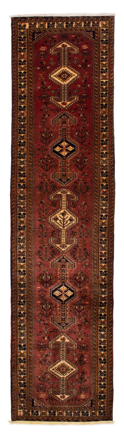 Alfombra de pasillo Alfombra persa - Nómada - 394 x 93 cm - marrón
