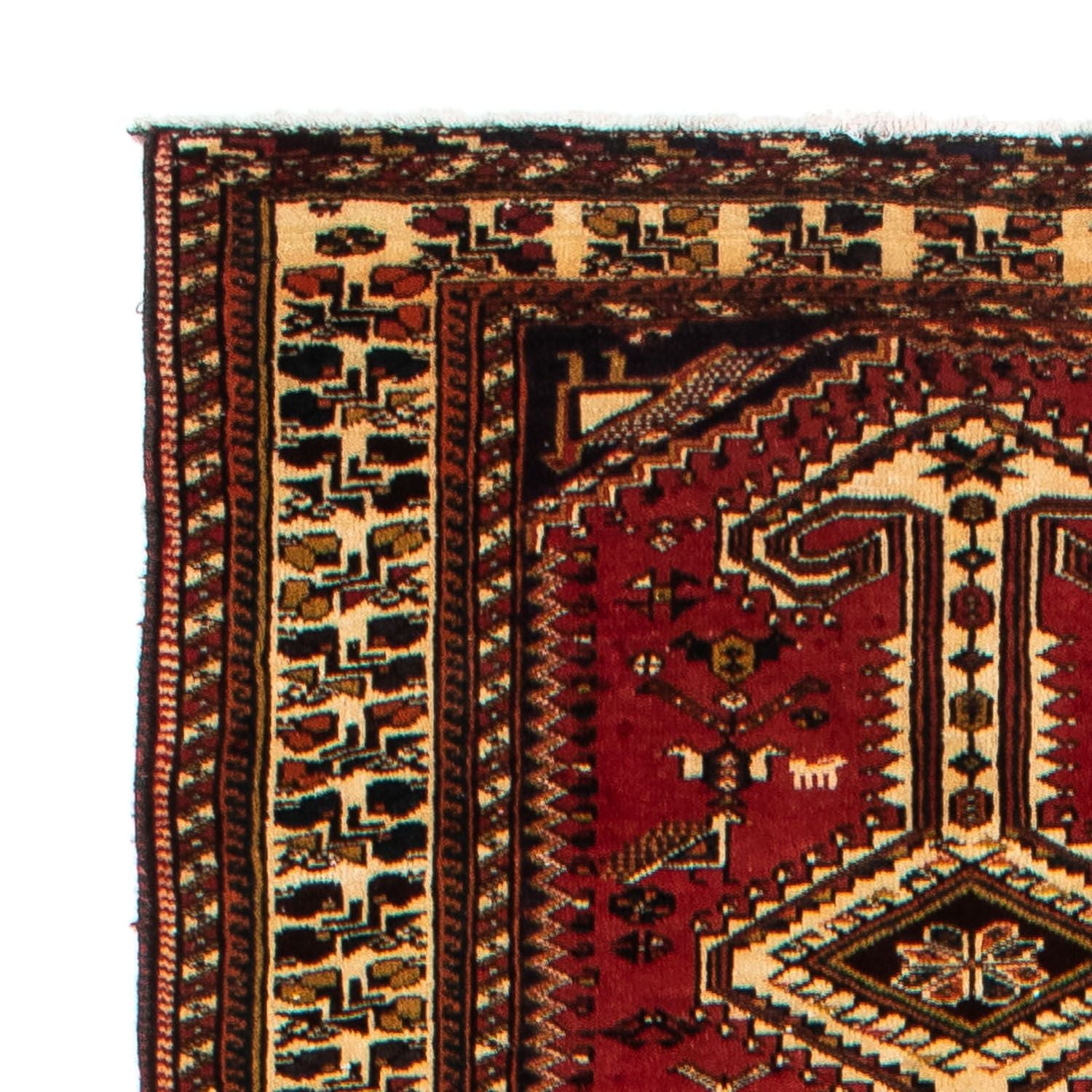 Alfombra de pasillo Alfombra persa - Nómada - 400 x 105 cm - rojo