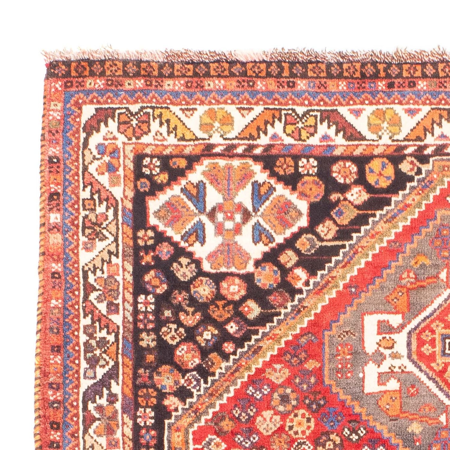 Alfombra persa - Nómada - 155 x 112 cm - rojo