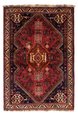 Alfombra persa - Nómada - 155 x 103 cm - rojo oscuro