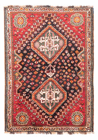 Alfombra persa - Nómada - 157 x 113 cm - azul oscuro