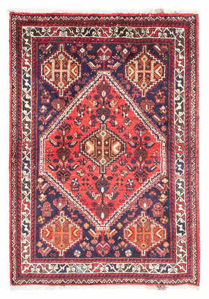 Alfombra persa - Nómada - 164 x 118 cm - azul oscuro