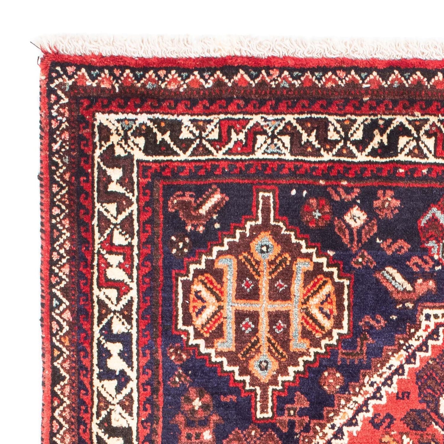Alfombra persa - Nómada - 164 x 118 cm - azul oscuro