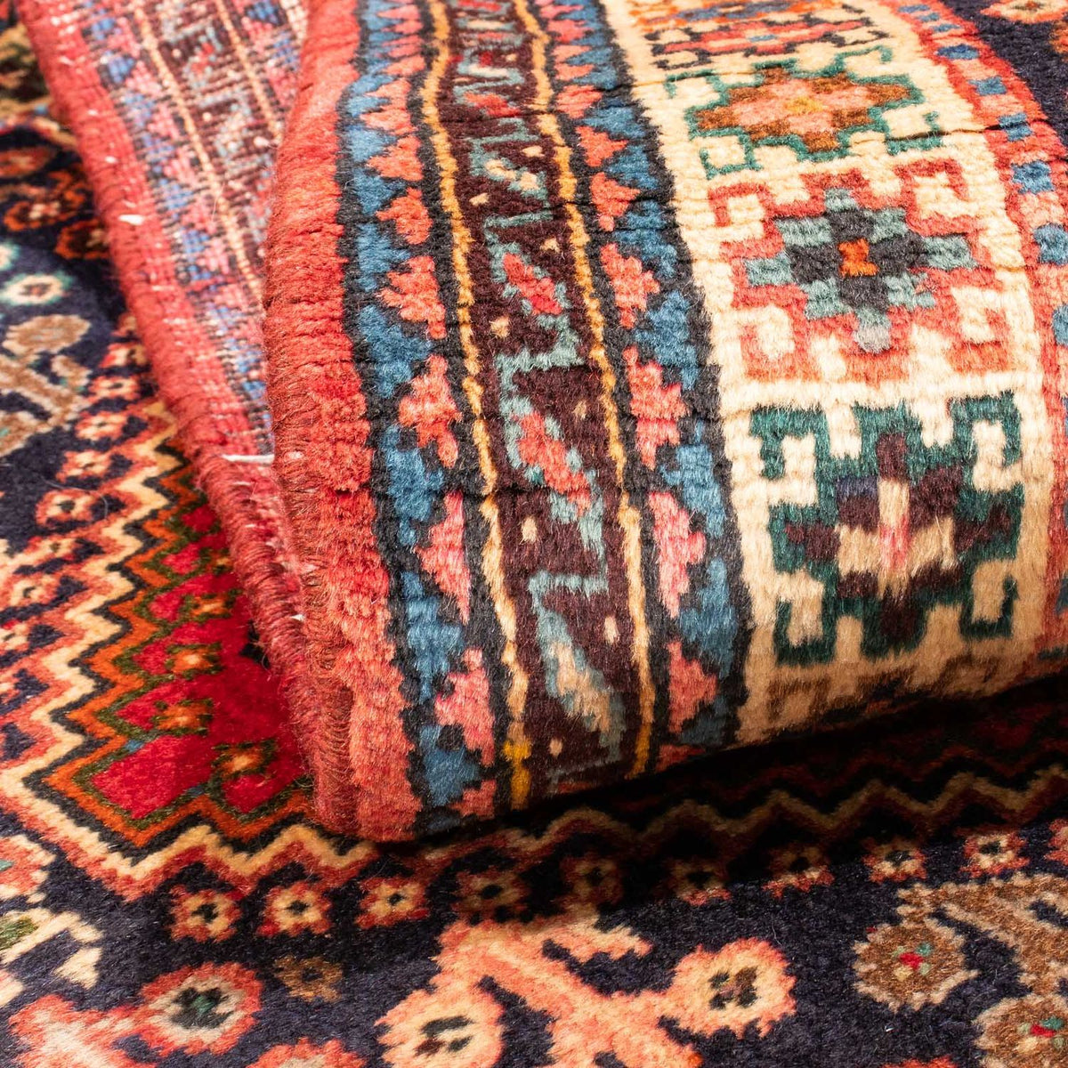 Alfombra persa - Nómada - 175 x 110 cm - rojo oscuro