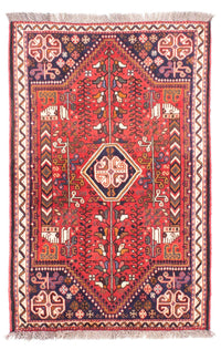 Alfombra persa - Nómada - 153 x 106 cm - rojo oscuro