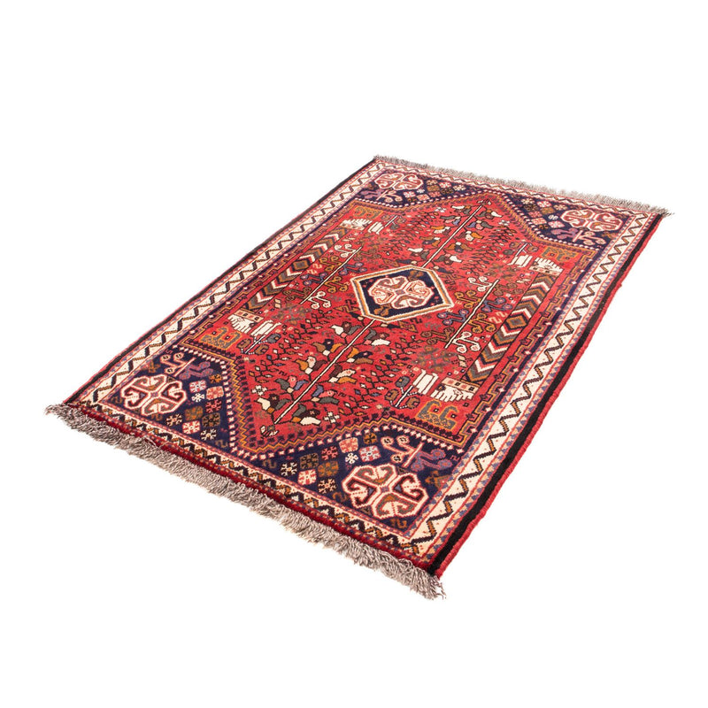 Alfombra persa - Nómada - 153 x 106 cm - rojo oscuro