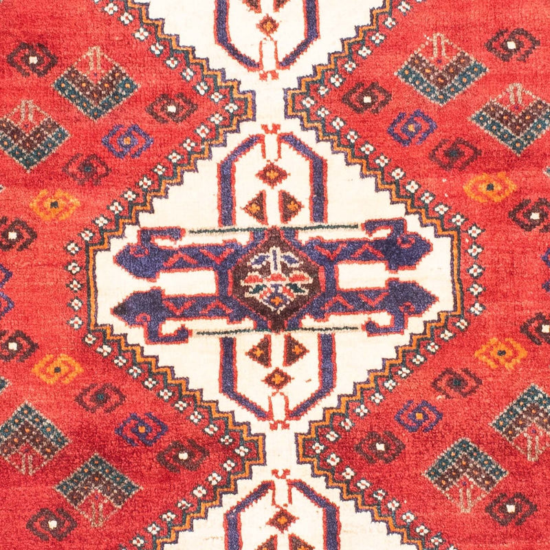 Alfombra persa - Nómada - 145 x 110 cm - rojo oscuro
