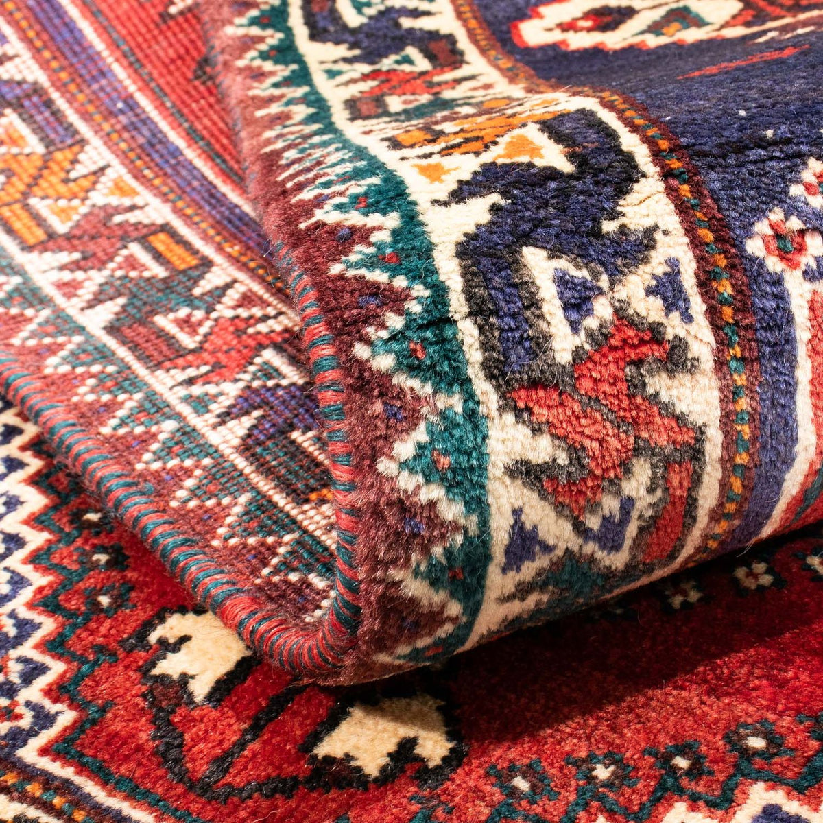 Alfombra persa - Nómada - 145 x 110 cm - rojo oscuro