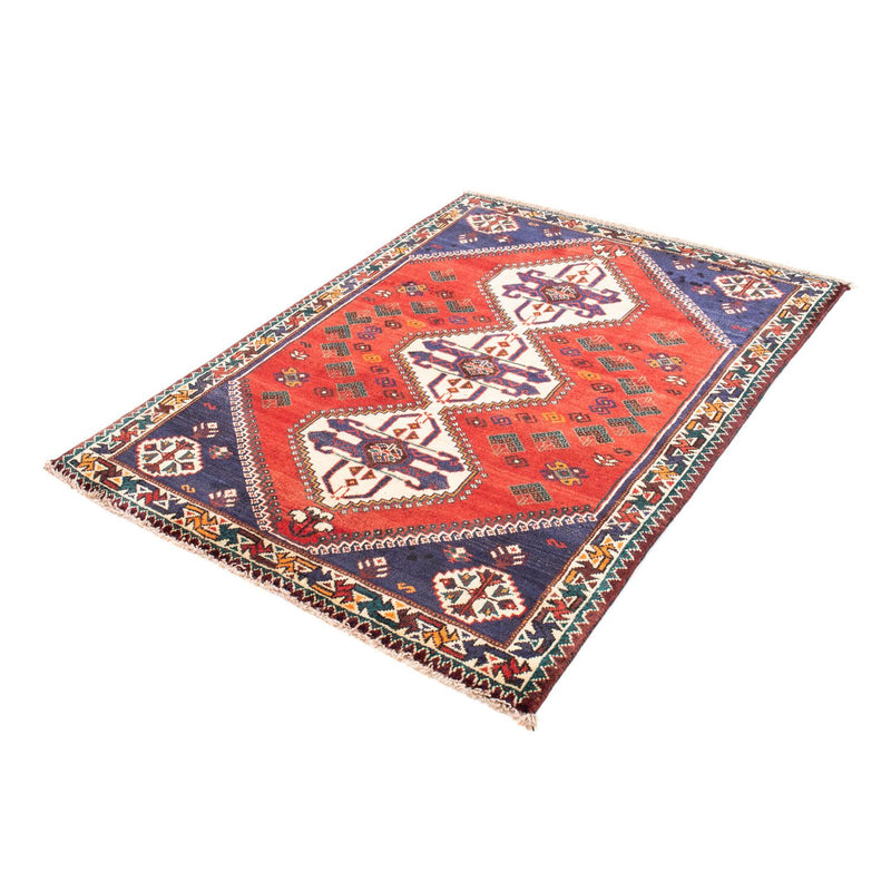 Alfombra persa - Nómada - 145 x 110 cm - rojo oscuro