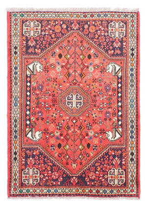 Alfombra persa - Nómada - 143 x 108 cm - rojo claro
