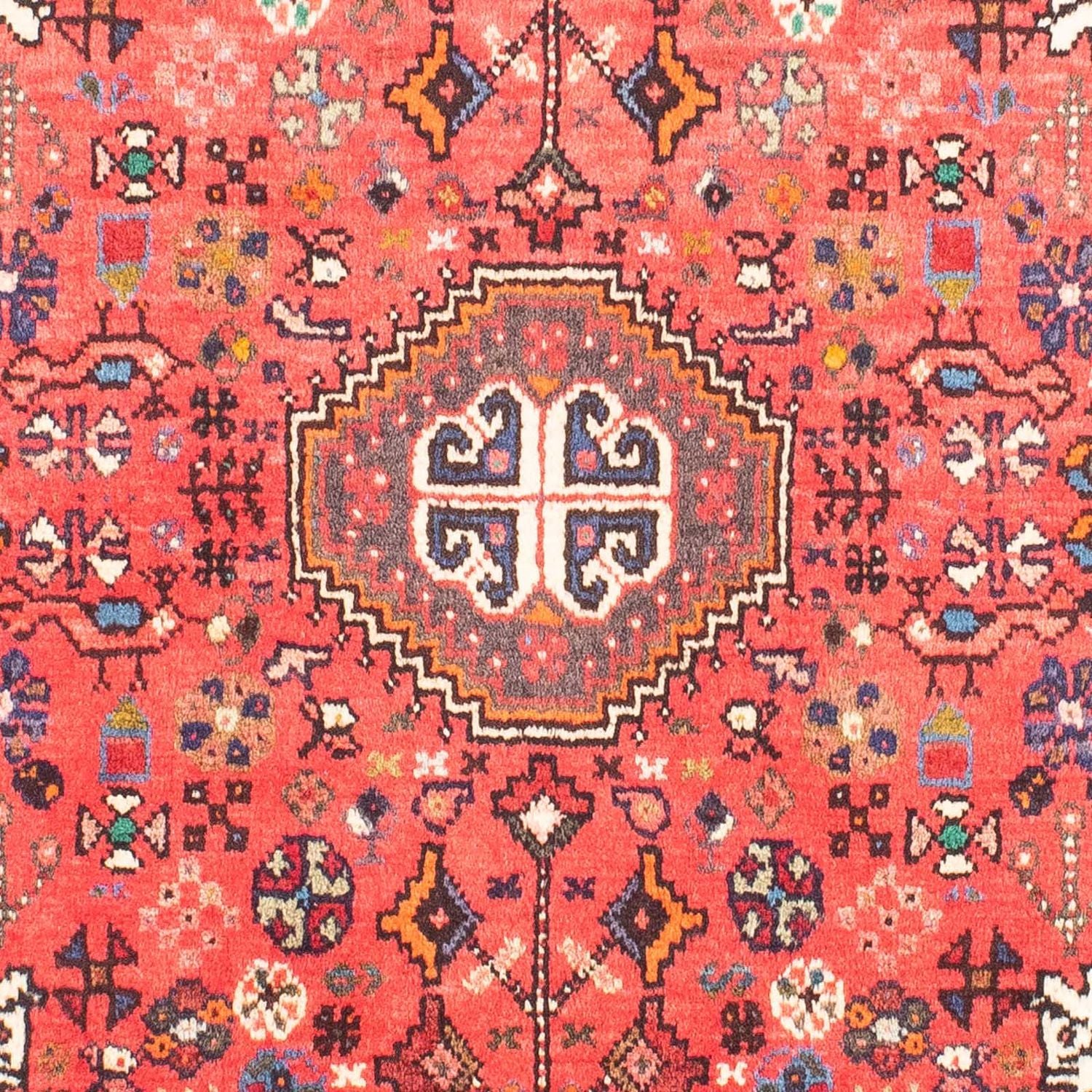 Alfombra persa - Nómada - 143 x 108 cm - rojo claro