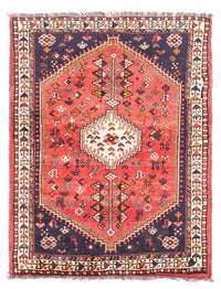 Alfombra persa - Nómada - 144 x 115 cm - rojo claro