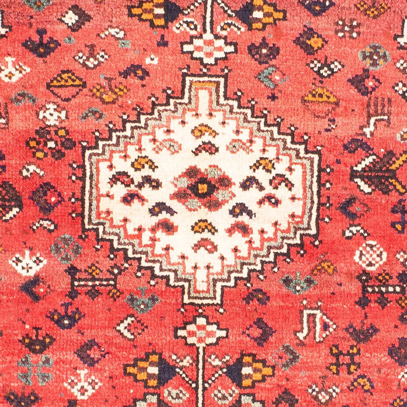 Alfombra persa - Nómada - 144 x 115 cm - rojo claro
