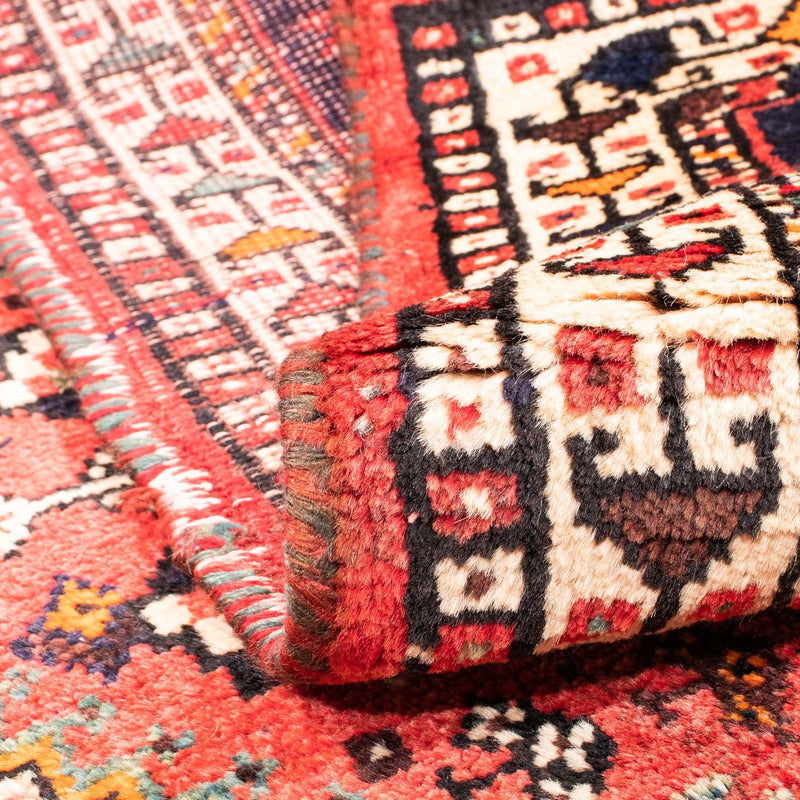 Alfombra persa - Nómada - 144 x 115 cm - rojo claro