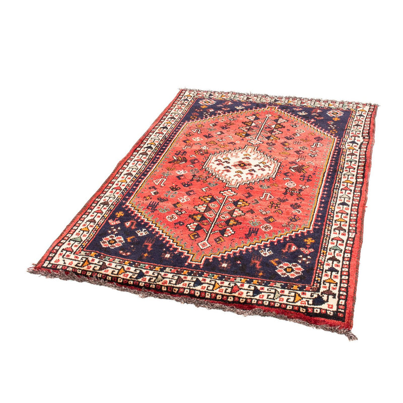 Alfombra persa - Nómada - 144 x 115 cm - rojo claro