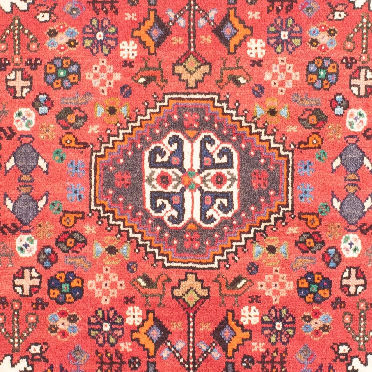 Alfombra persa - Nómada - 148 x 104 cm - rojo claro