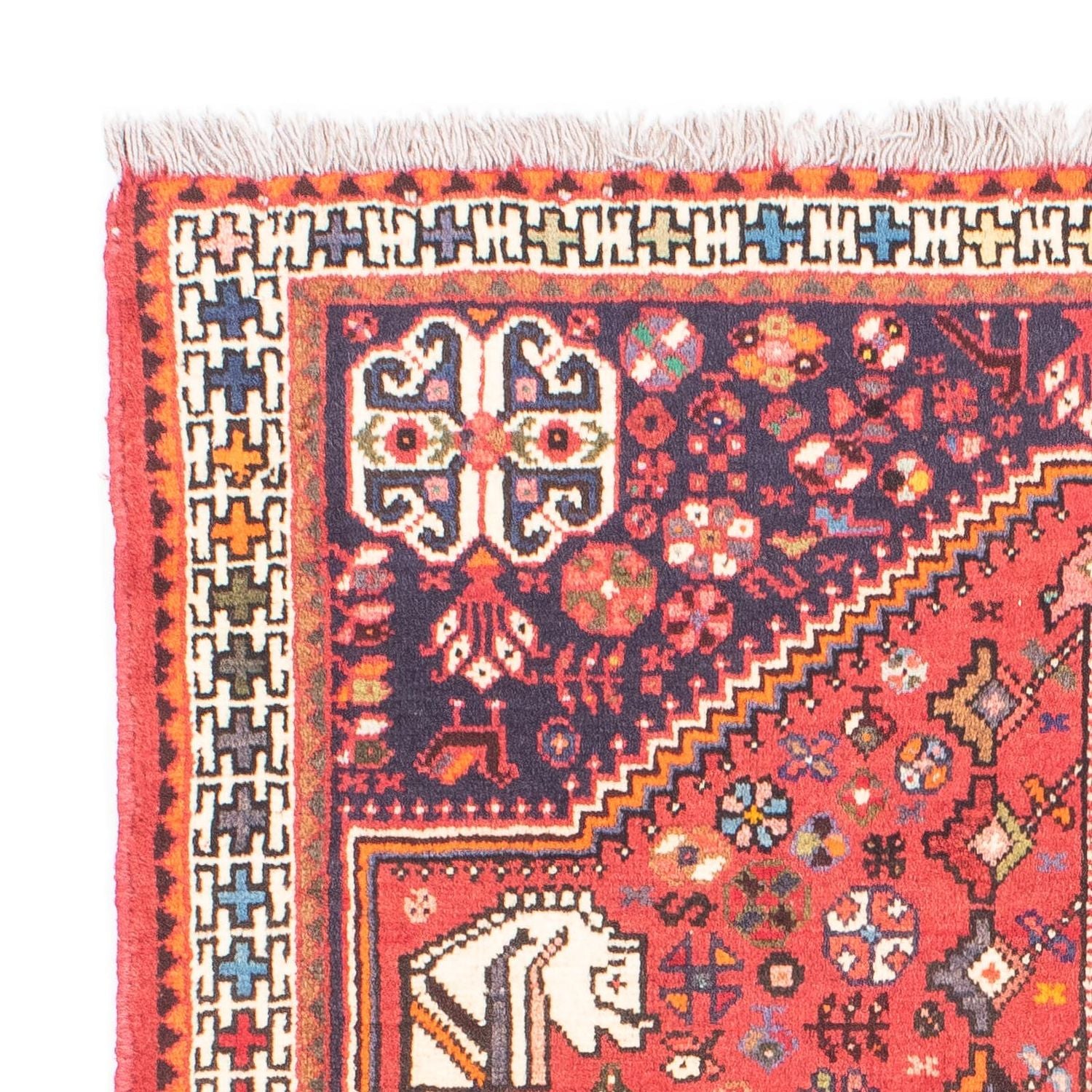 Alfombra persa - Nómada - 148 x 104 cm - rojo claro